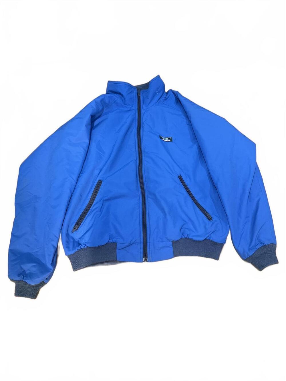 Vintage LL Bean Large Blue Large Windbreaker Puffer Jacket